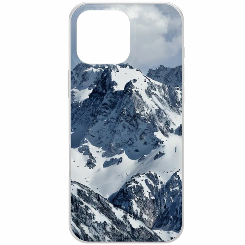 Чехол-накладка Krutoff Clear Case Горы для iPhone 16 Pro Max