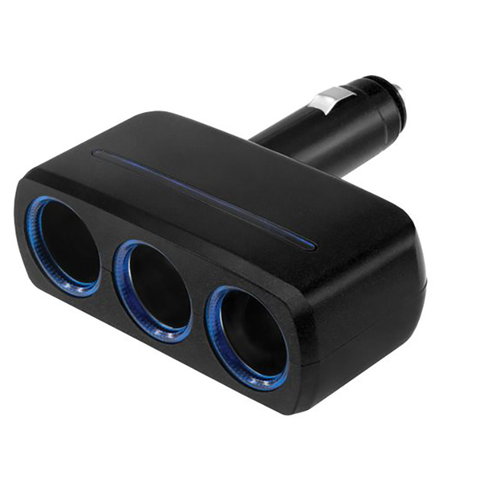 Разветвитель прикуривателя Shunwei 3 Way Cigarette Lighter Socket (SD-1907)