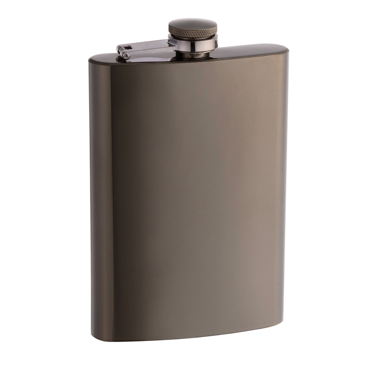 Фляга S.Quire 0,24 л, сталь, черная, глянцевая, шт