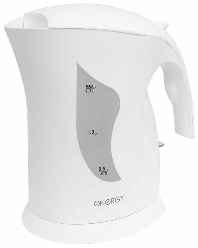 Чайник электрический Energy E-208 1.7 л двойной корпус белый (164148)