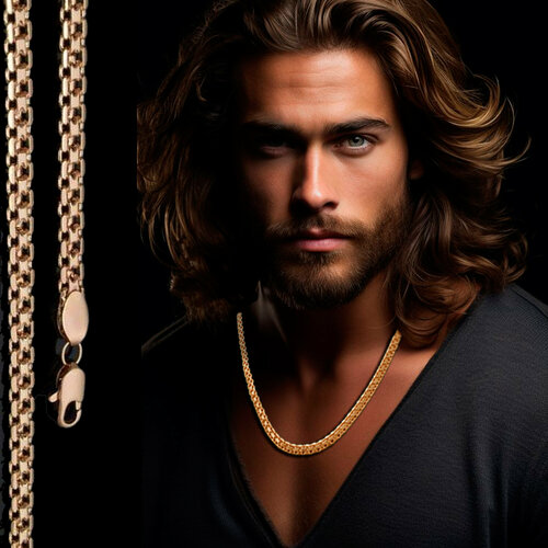 Цепь длина 55 см золотистый 993₽