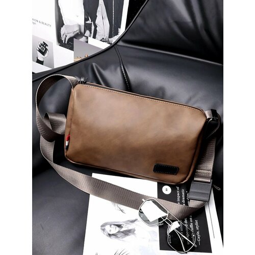 Сумка мессенджер красный серый черный 1358₽