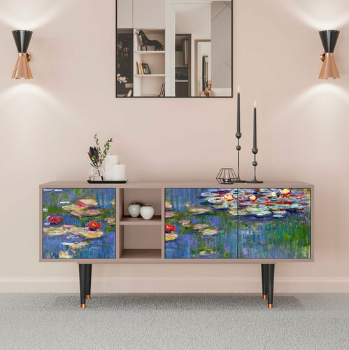 Изображение товара ТВ-Тумба - STORYZ - T5 The water lily pond by Claude Monet , Размер - 150 x 69 x 41 см, Цвет корпуса - , Бежевый