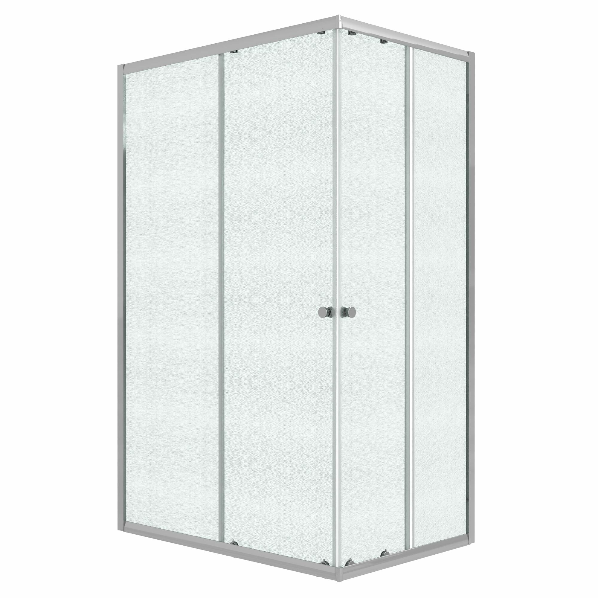Niagara Eco NG-1012-14QMT (120х80х190) прямоугольник, раздвижное, хром, стекло матовое,1 место, без поддона в комплекте