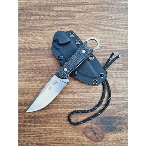 Туристический нож Gentleman Spike Black EDC, D2, микарта, 107 г