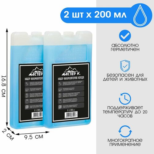 Набор аккумуляторов холода - гелевый хладоэлемент для термосумки 