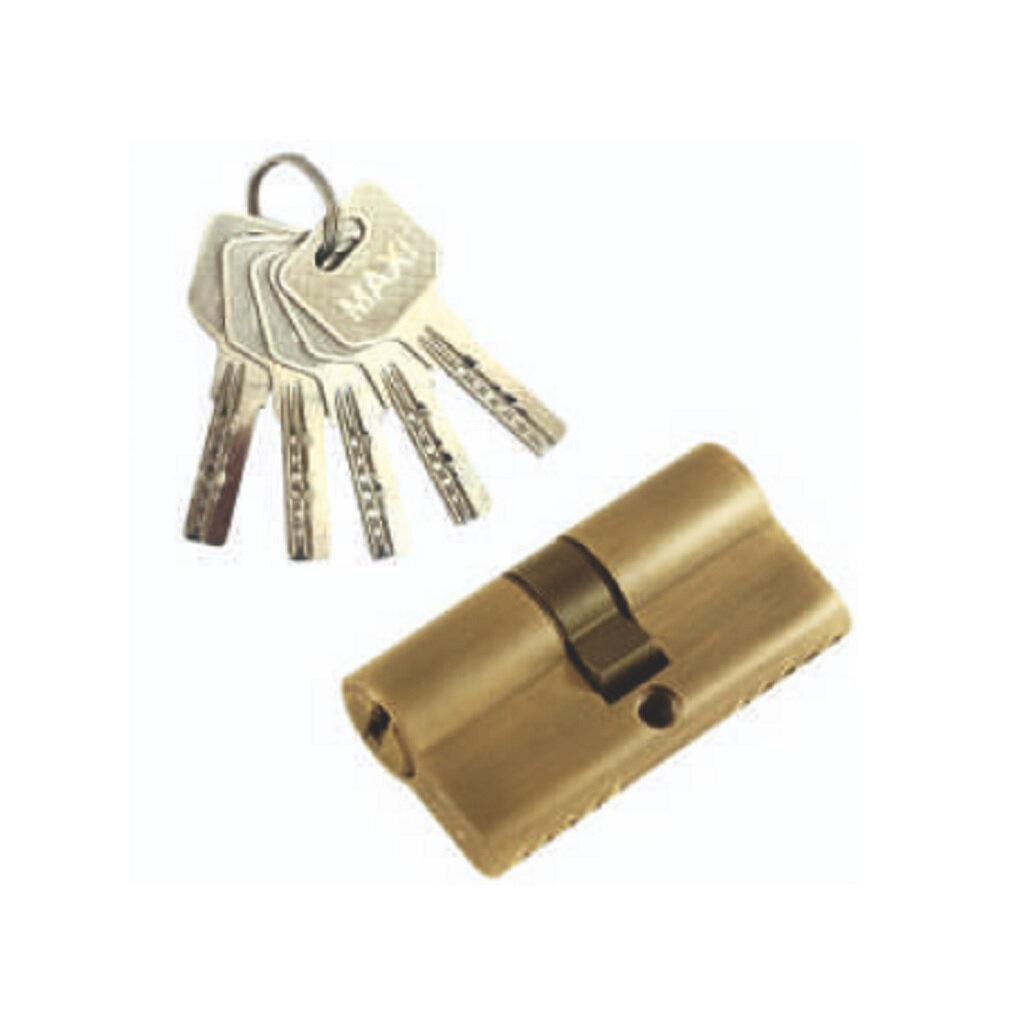 Механизм цилиндровый MAXI Locks C70 ключ/ключ AB возможность перекодировки бронза