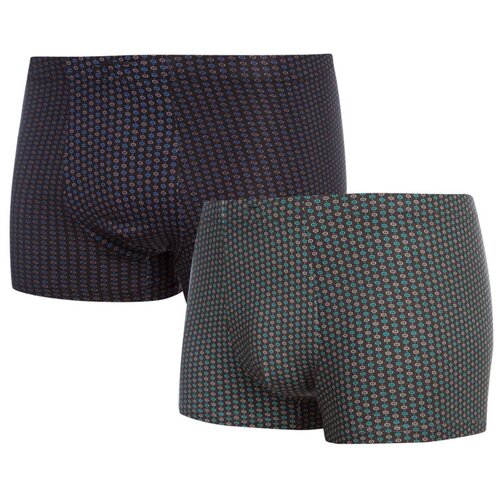 фото Трусы боксеры , средняя посадка, размер 50, мультиколор, 2 шт. нет бренда