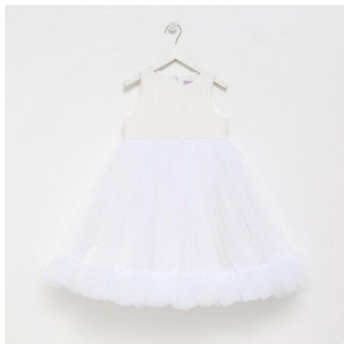 фото Minaku платье для девочки minaku: partydress цвет белый, рост 110