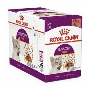 Корм Royal Canin Sensory Вкус (в соусе) для кошек, стимуляция вкусовых рецепторов, 85 г x 12 шт — фото 1