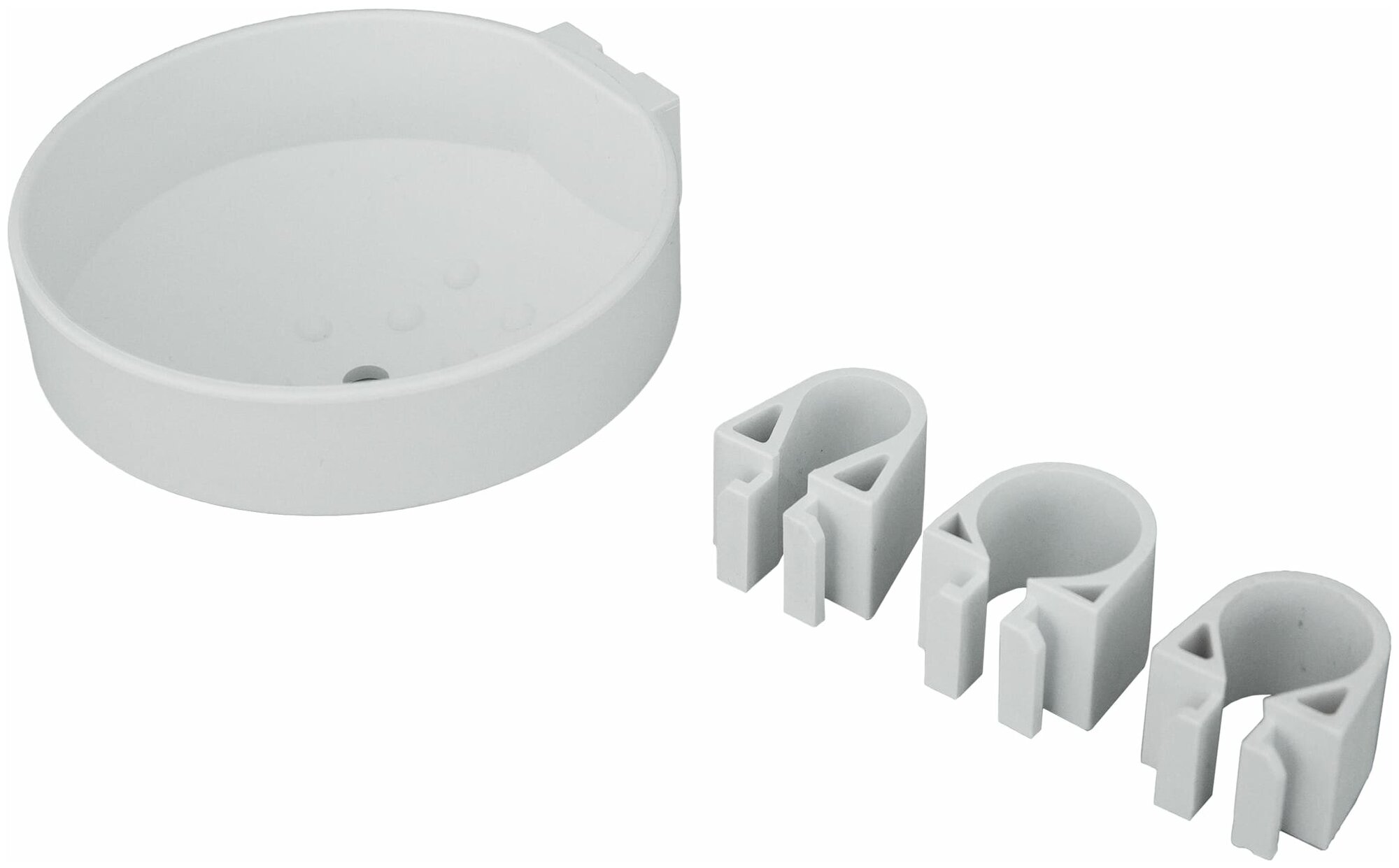 фото Мыльница для душевой штанги Orange пластик цвет белый