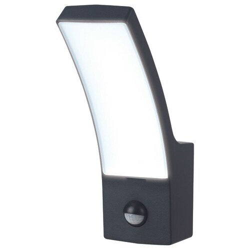 Светильник уличный настенный UNIEL LED 12Вт 4000К IP65 с датчиком движения черный 12157₽