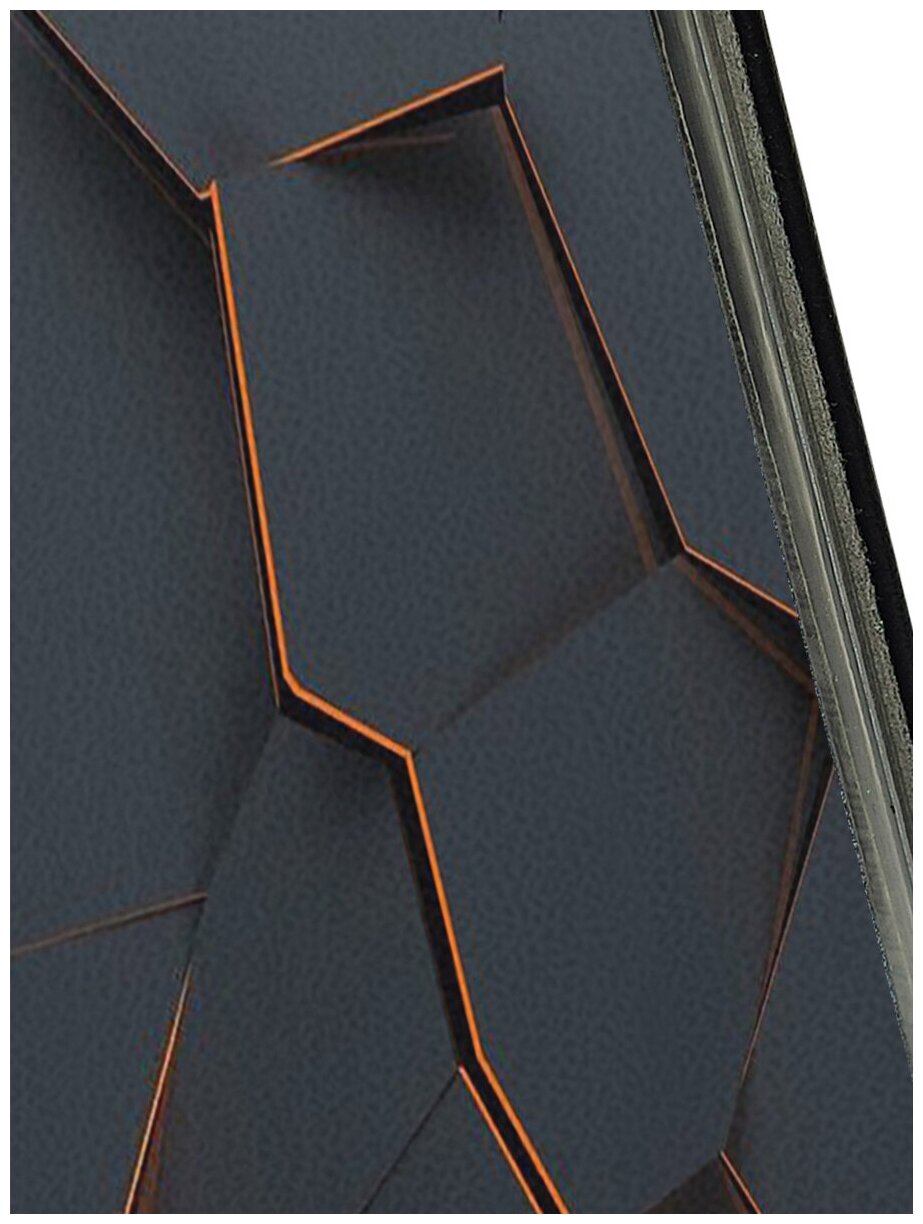 Чехол-книжка Графитовый излом на Samsung Galaxy J2 Prime / Самсунг Джей 2 Прайм черный