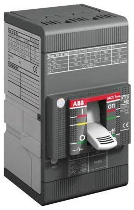 Автоматический выключатель ABB Tmax XT1B 3P (TMD) 18kA 160 А