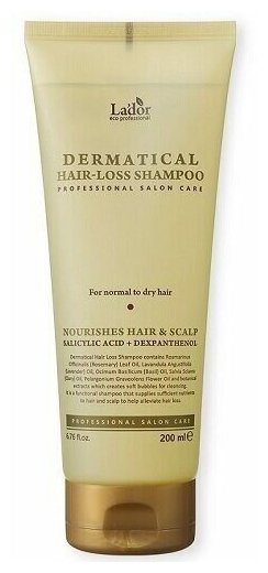 Шампунь против выпадения волос Lador Dermatical Hair Loss Shampoo 200ml