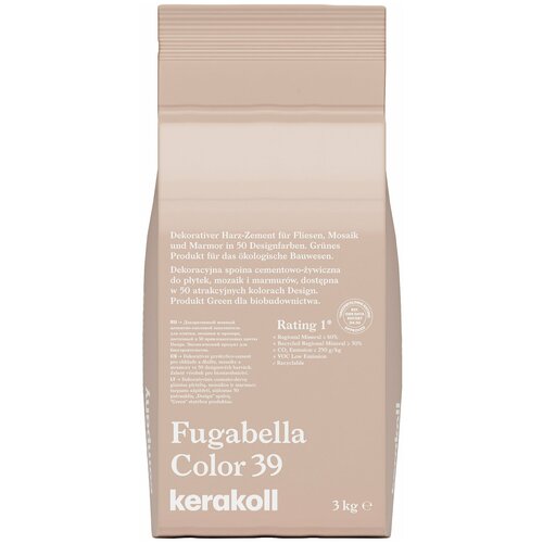 Декоративная затирка Kerakoll Fugabella Color 0-20 3кг №39