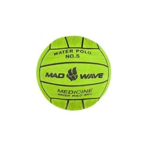 фото Мяч для водного поло medicine ball №5 950г цв.зеленый mad wave