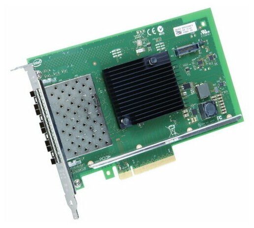 Intel® Ethernet Converged Network Adapter X710-DA4 4x SFP+ port 10GbE/1GbE, PCI-E v3 x8, iSCSI, NFS, VMDq. PCI-SIG* SR-IOV (063401)