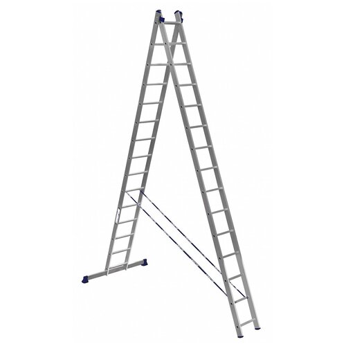Лестница двухсекционная Alumet Ал 6215 лестница односекционная alumet ал 5111
