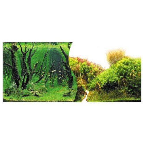 Фон (9084/9085), 0,5*15м Зеленые холмы/Подводный лес, 1шт