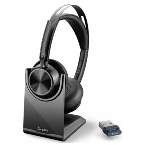 Гарнитура Plantronics беспроводная/ VOYAGER FOCUS 2 UC, VFOCUS2 USB-C, CHARGE STAND, WW