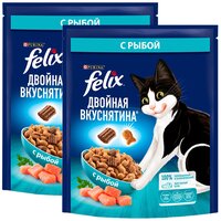 FELIX двойная вкуснятина для взрослых кошек с рыбой (0,2 + 0,2 кг)