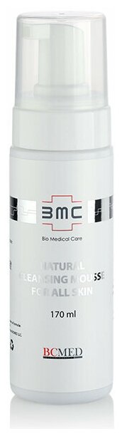 BMC, Пенка для умывания для всех типов кожи Natural Cleansing Mousse For All Skin, 170 мл