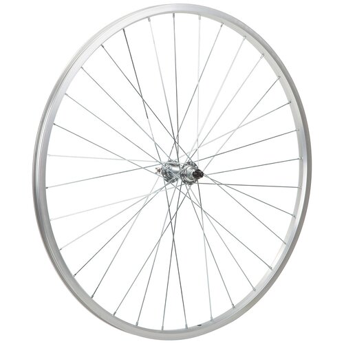 фото Колесо 28" переднее 32 спицы одинарный обод втулка sf-a08f (колесо 28" переднее, одинарный алюм.обод 32 отв., втулка sf-a08f сталь, эк-к, насып подшип) felgebieter