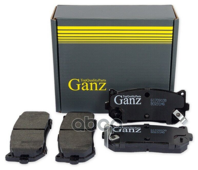 Колодки задние GANZ GIJ09108 (Производитель: GANZ GIJ09108)