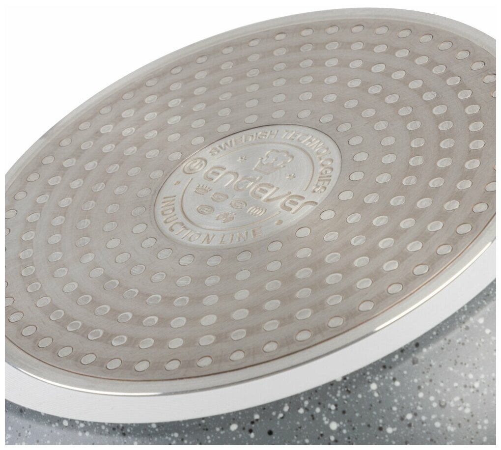 Сковорода с антипригарным многослойным керамическим покрытием для всех типов плит, включая индукционную ENDEVER Stone-Berg-228/ диаметр 28 см - фотография № 7
