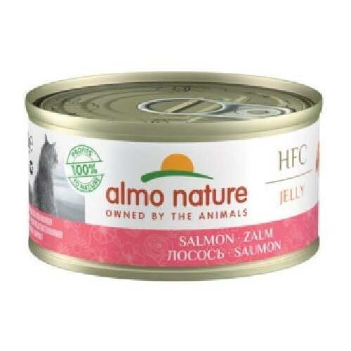 Almo Nature консервы Консервы для Кошек с Лососем 75проц. мяса (HFC - Jelly - Salmon) 9029H | Legend HFC Adult Cat Salmon 0,07 кг 26498 (9 шт)