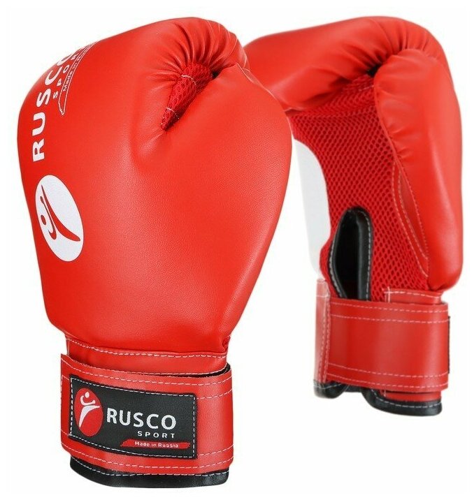 Перчатки боксерские RuscoSport красный 10 oz (унций)
