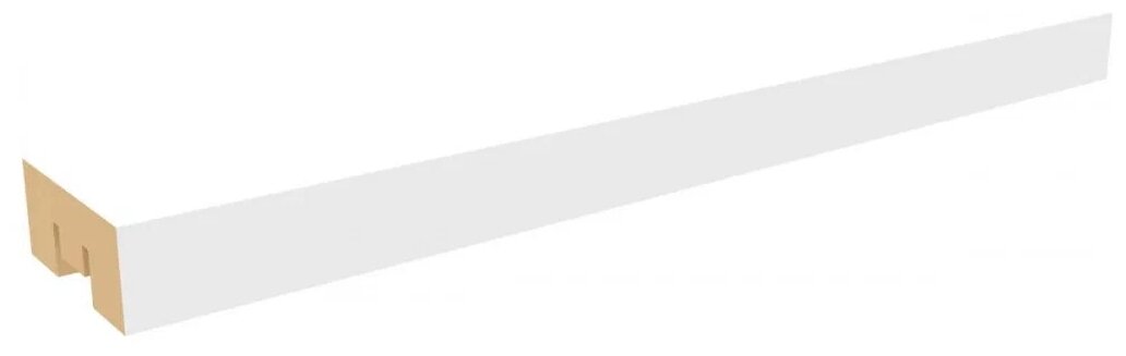 Интерьерная рейка МДФ STELLA Бриона белая16 мм 1 шт