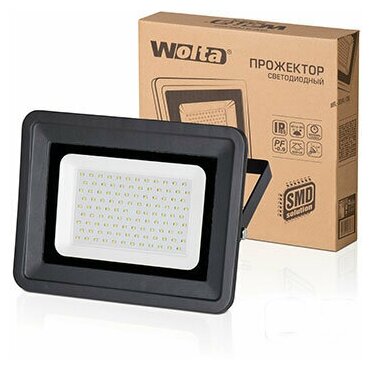 Прожектор LED SMD 10W 5700K IP65 серый Wolta