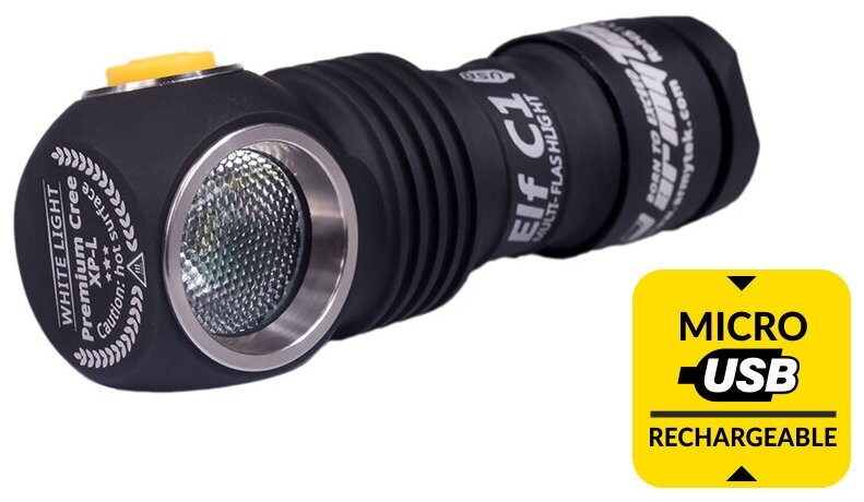 Налобный фонарь Armytek Elf C1 XP-L USB белый свет