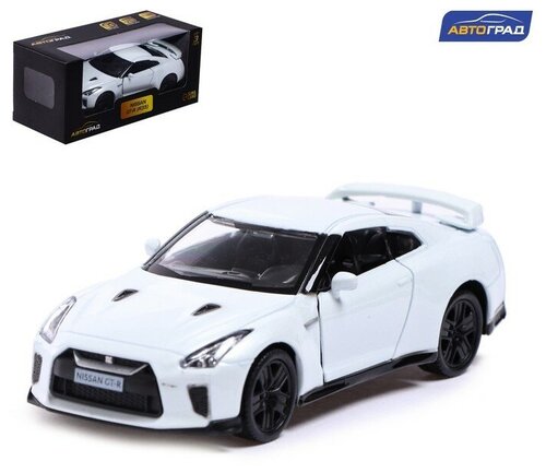 Машина металлическая ТероПром 7152969 NISSAN GT-R (R35), 1:32, открываются двери, инерция, цвет белый