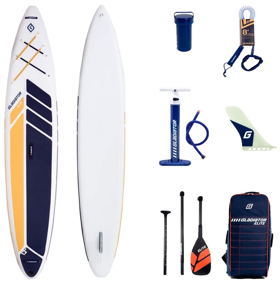 Cап борд надувной двухслойный Gladiator ELITE 12'6" R / Sup board, сапборд, доска для сап серфинга