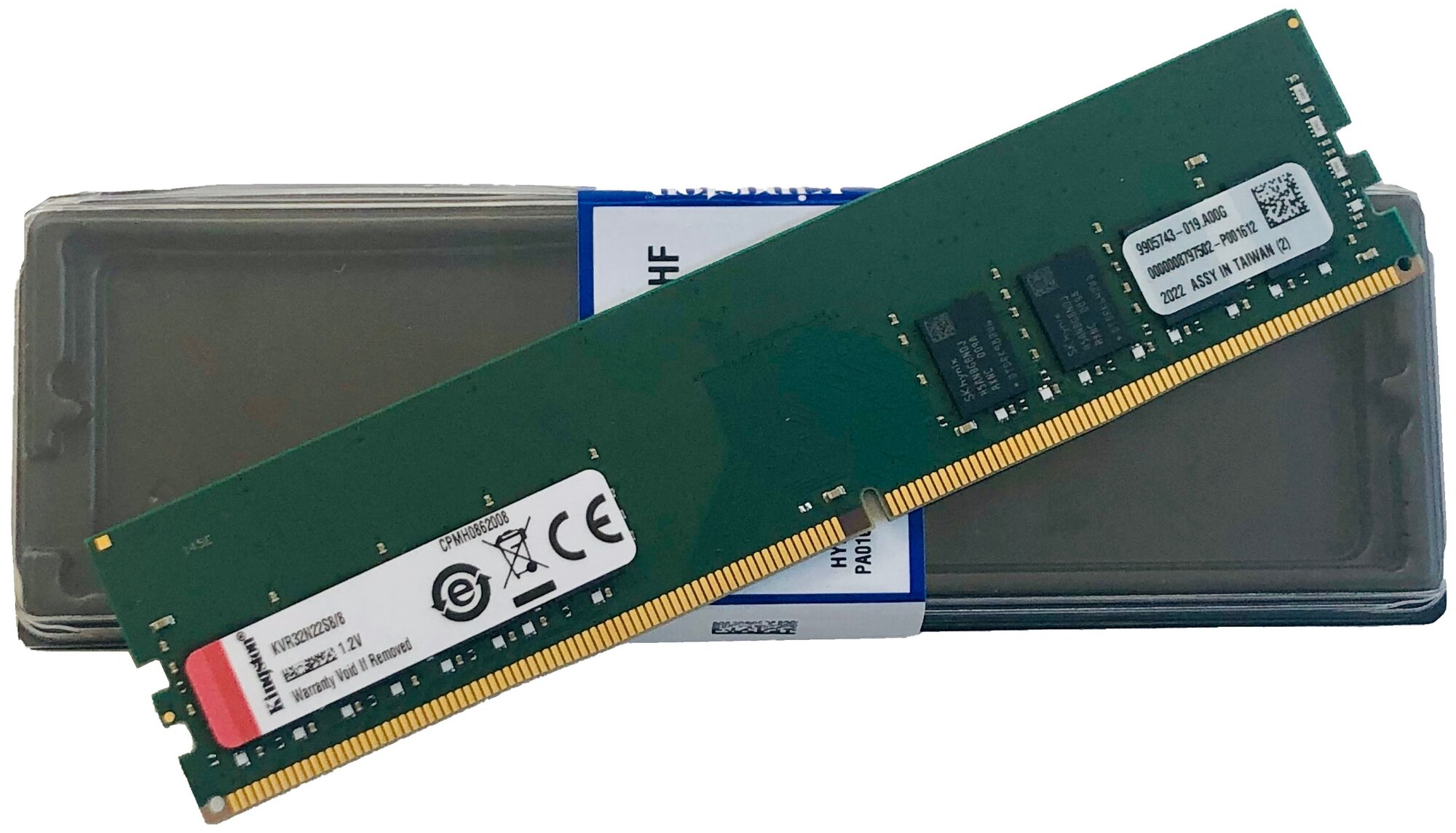 Оперативная память Kingston ValueRAM 8 ГБ DDR4 3200 МГц DIMM CL22 KVR32N22S8/8 - фото №6