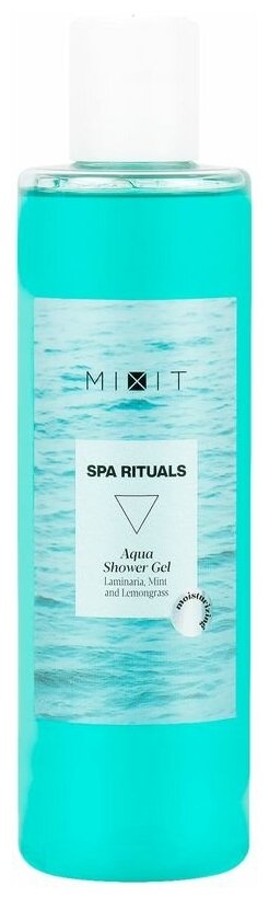 Гель для душа MiXiT Spa Rituals Aqua Shower Gel Увлажняющий с экстрактами ламинарии и мяты 250мл - фото №3
