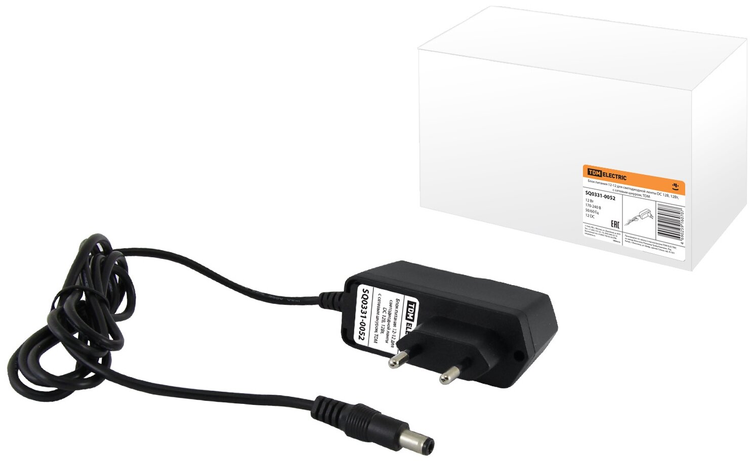 Блок питания TDM ELECTRIC SQ0331-0052, 12 Вт, 12 В