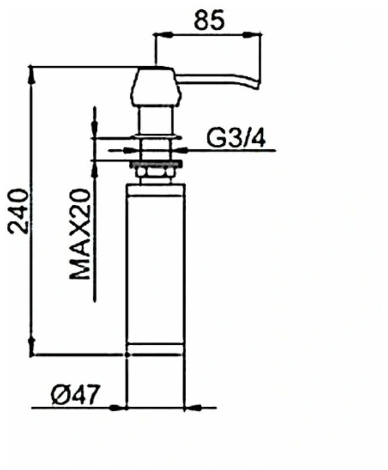 Дозатор для жидкого мыла Frap F405 - фотография № 2