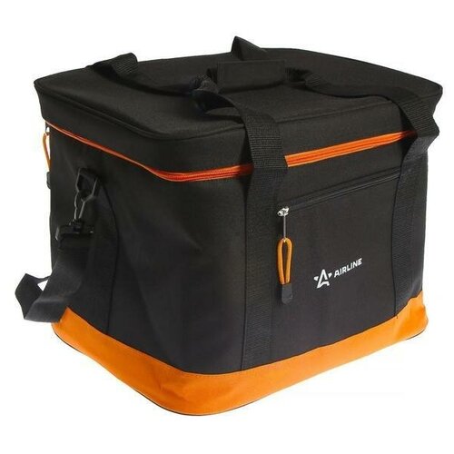 сумка холодильник термосумка 40л 32х41х31 см цвет черный оранжевый airline Термосумка Airline, 40 л, 32х41х31 см