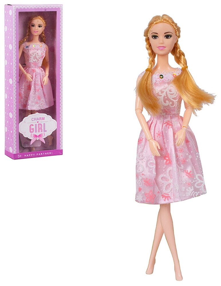 Кукла-модель 29 см шарнирная, цвет в ассортименте (D373)