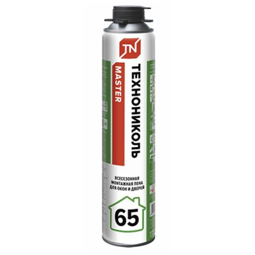 Пена монтажная профессиональная Технониколь Master 65 всесезонная 800 мл 450₽