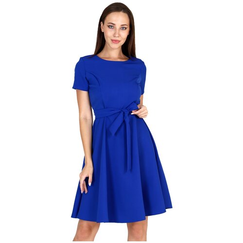 фото Женское платье цвета василек, размер 44 натали