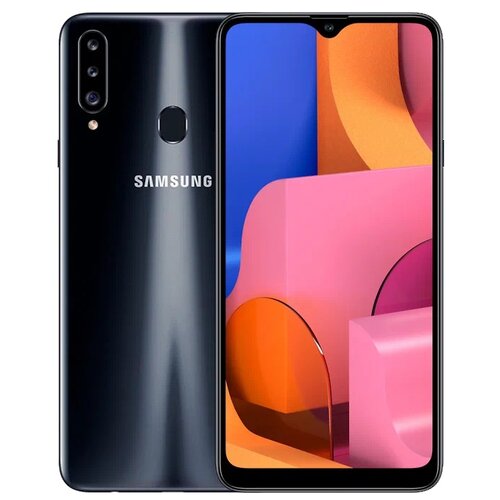 Смартфон Samsung Galaxy A20s 3/32 ГБ RU, Dual nano SIM, черный
