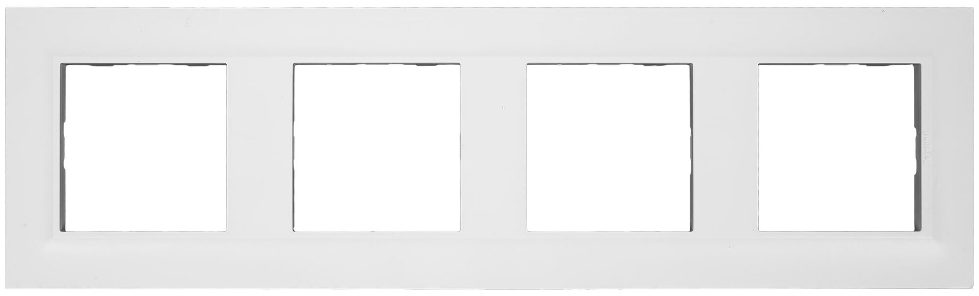 Рамка для розеток и выключателей Legrand Structura 4 поста цвет белый