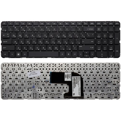 Клавиатура для ноутбука HP Pavilion HP Pavilion DV6-7000 DV6-7100 Series Плоский Enter Черная без рамки PN NSK-CK0UW 948₽