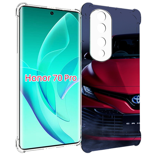 Чехол MyPads toyota тойота 1 для Honor 70 Pro / 70 Pro Plus задняя-панель-накладка-бампер