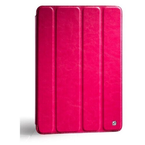 Футляр-книга Hoco Crystal Series для iPad Air темно-розовый